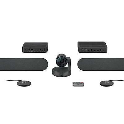 Videoconferencingsystem - Logitech Rally Plus USB System 4K/UHD 60 fps