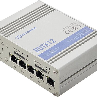 Teltonika LTE-Industrierouter RUTX12 DUAL-LTE Modem integriert