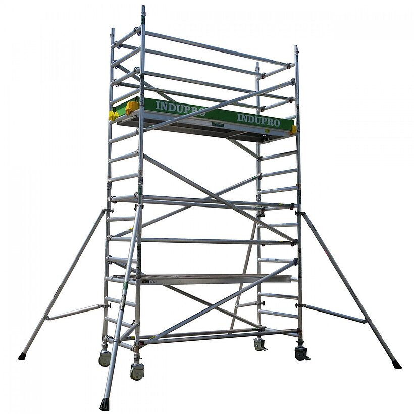 Aluminium scaffold rolling tower L: 2.5 x W:1.45 x H:6.70 0