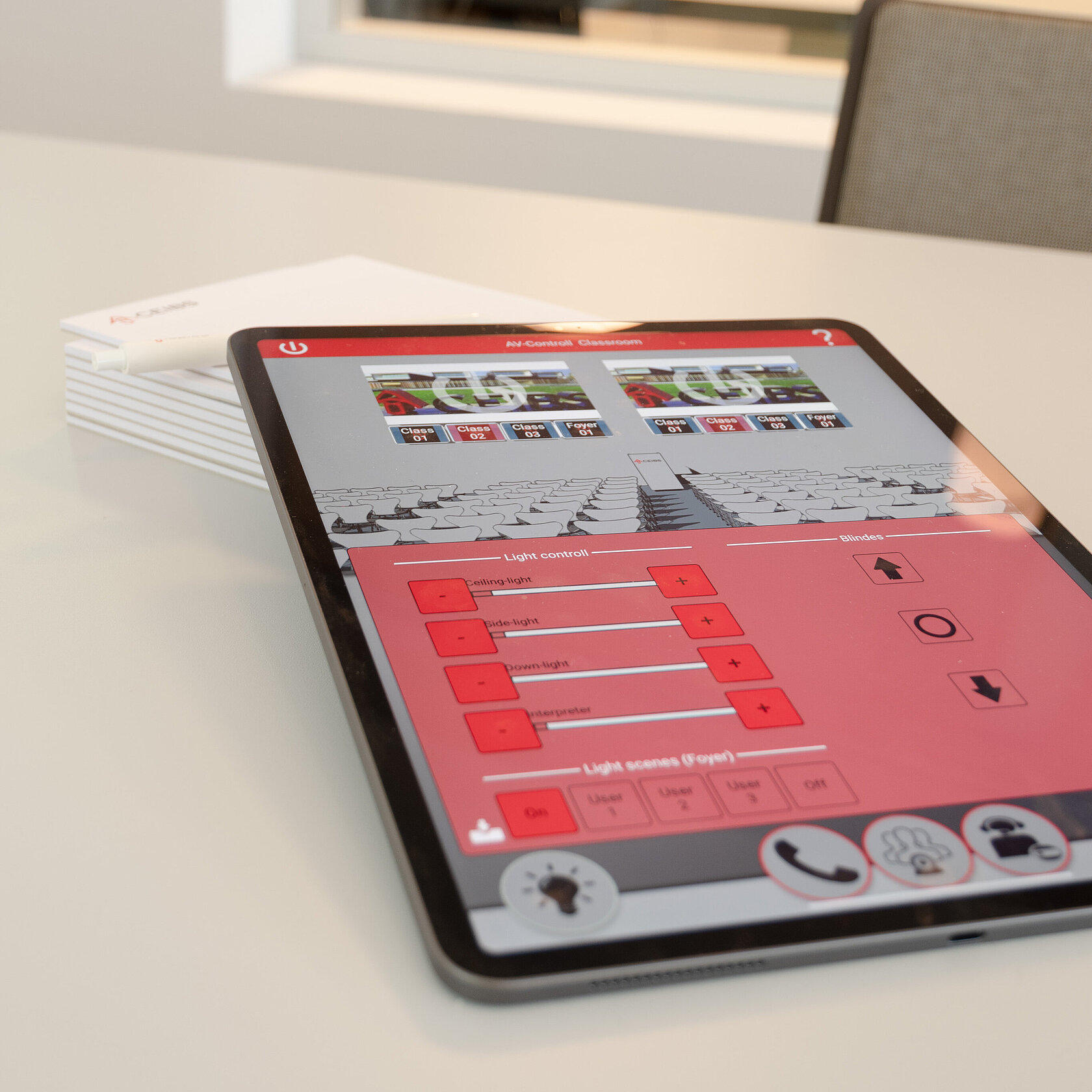 Steuerung via iPad für Konferenzraum